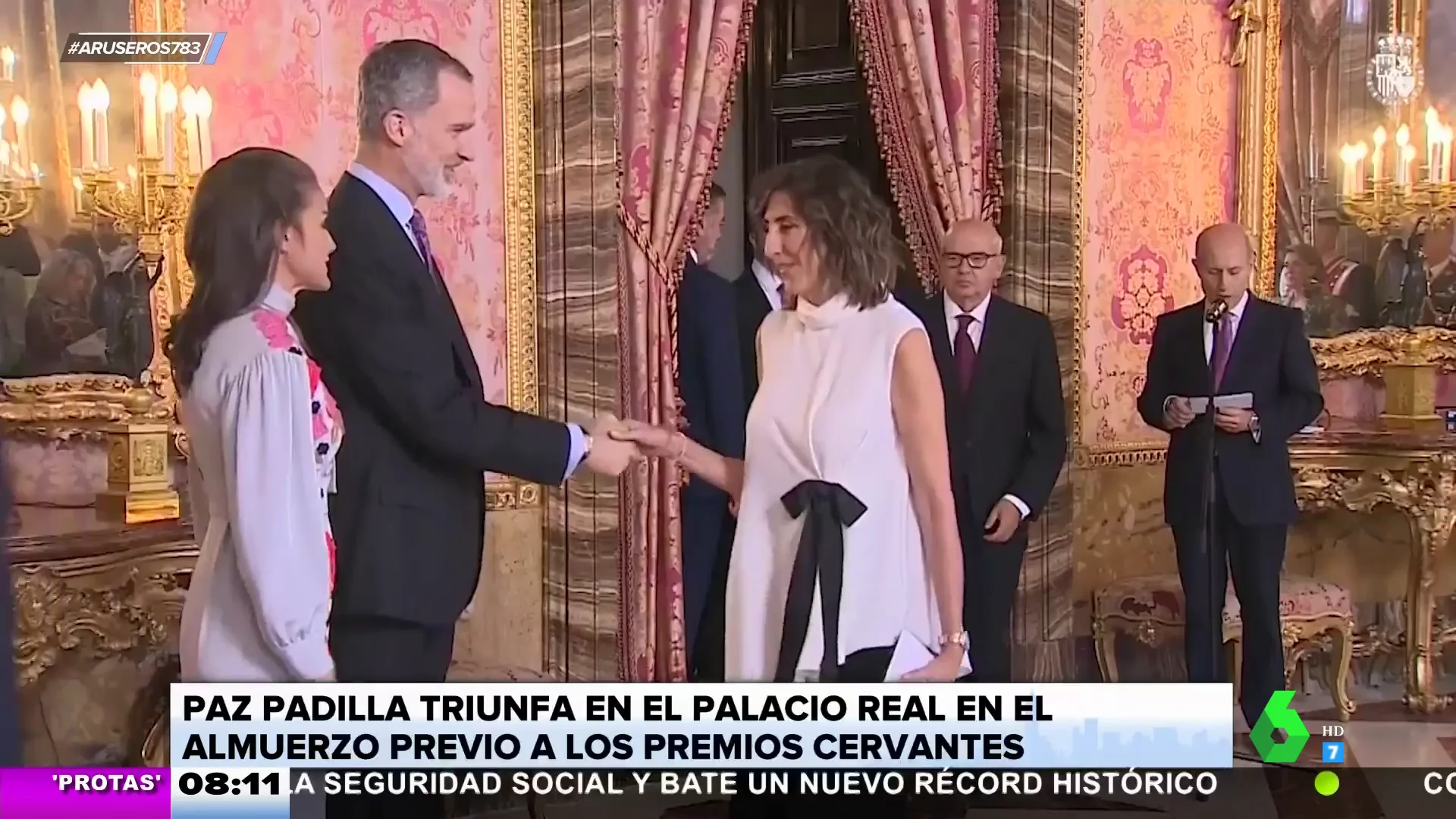 Paz Padilla visita reyes