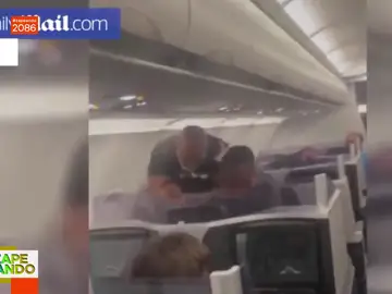 El vídeo del vacile de un pasajero a Mike Tyson que acaba a puñetazo limpio en pleno avión