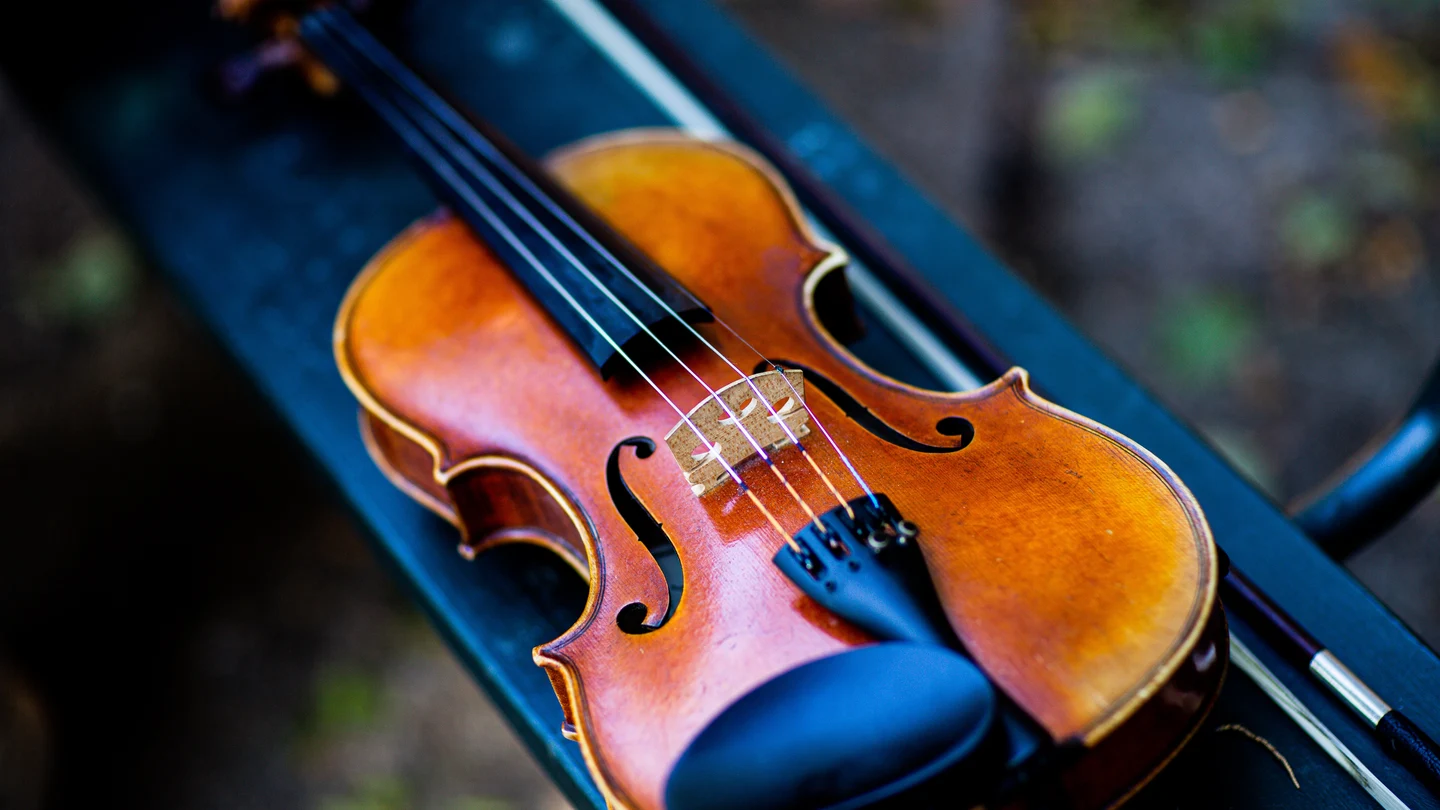 Imagen de archivo de un violín Imagen de archivo de un violín