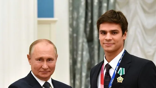 Evgeny Rylov y Vladimir Putin Evgeny Rylov y Vladimir Putin