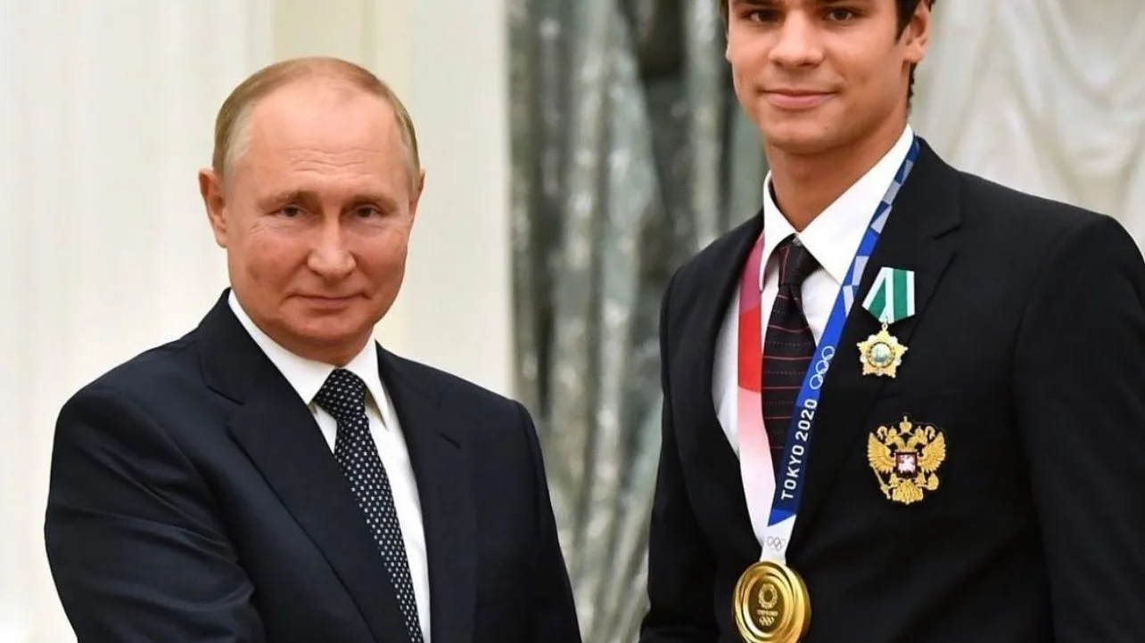 Evgeny Rylov y Vladimir Putin