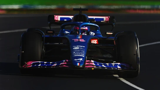 Fernando Alonso, con el Alpine Fernando Alonso, con el Alpine