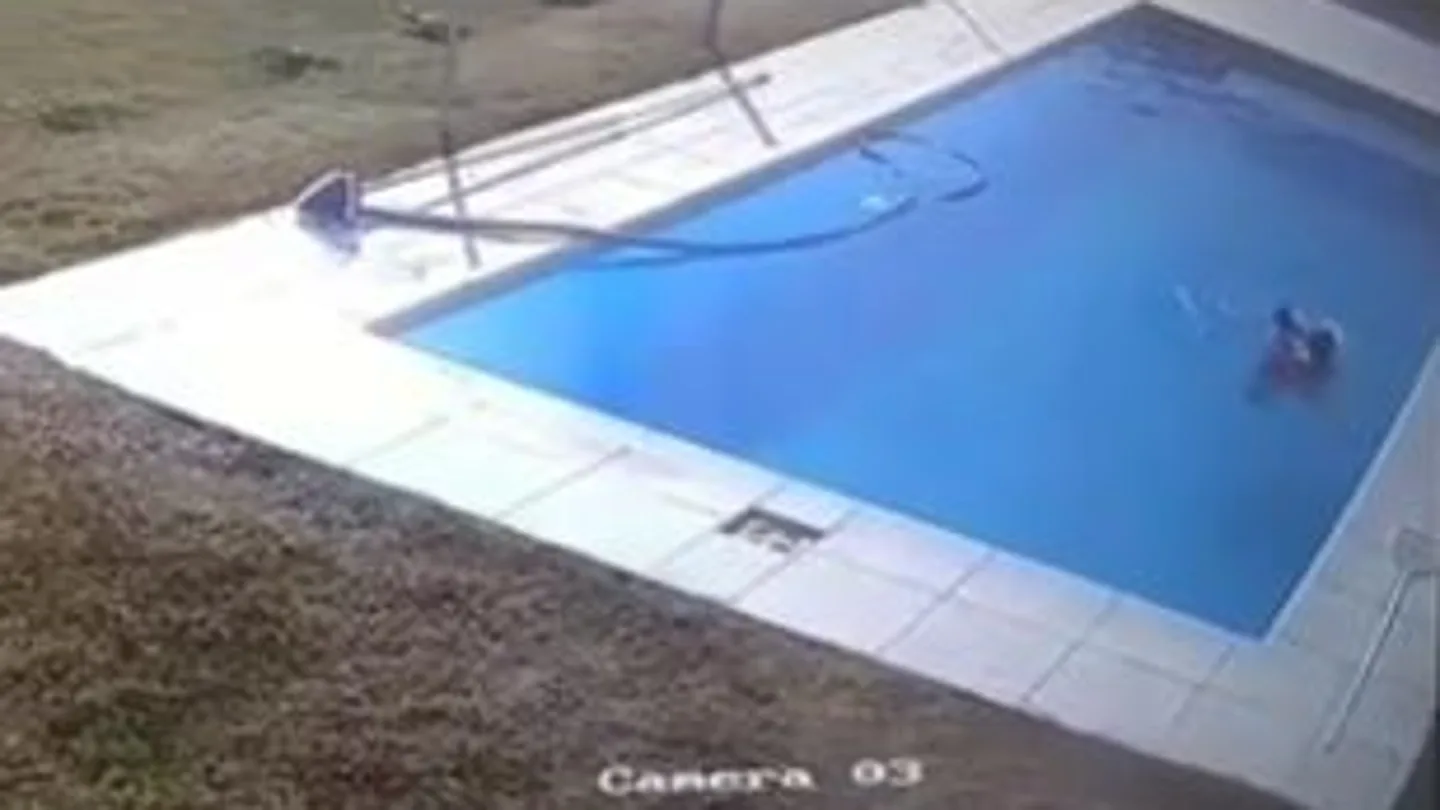 El menor se lanzó al agua sin dudar a pesar de que acababa de aprender a nadar. El menor se lanzó al agua sin dudar a pesar de que acababa de aprender a nadar.