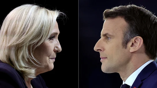 Marine Le Pen y Emmanuel Macron, enfrentados en las elecciones de Francia Marine Le Pen y Emmanuel Macron, enfrentados en las elecciones de Francia