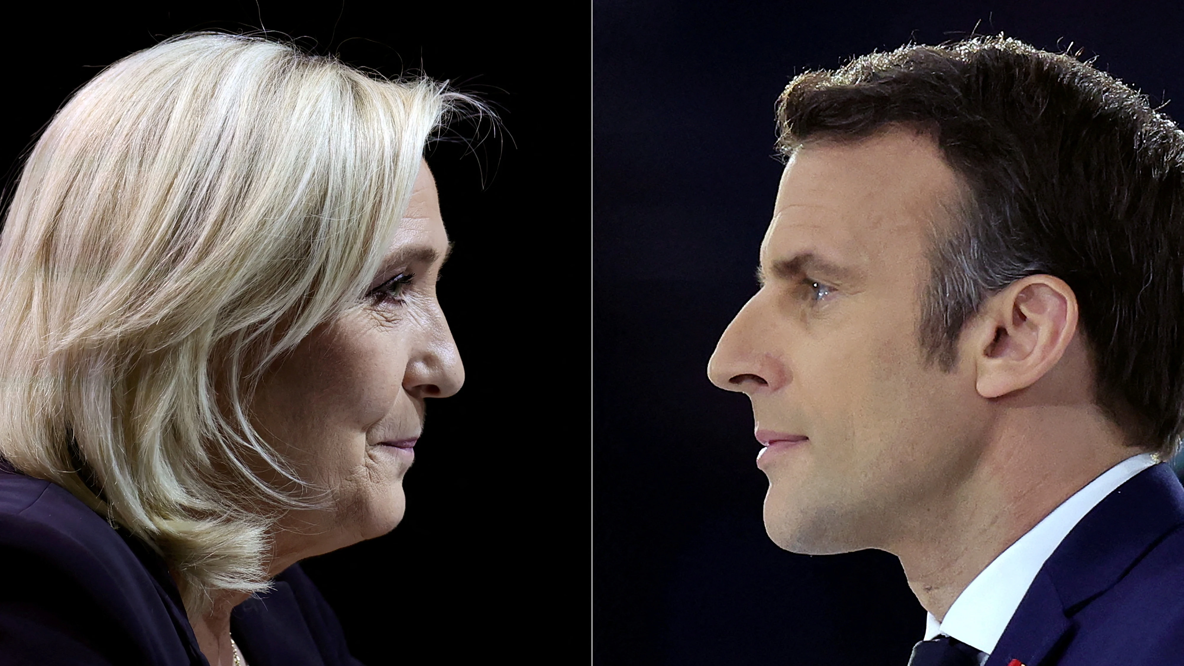 Marine Le Pen y Emmanuel Macron, enfrentados en las elecciones de Francia