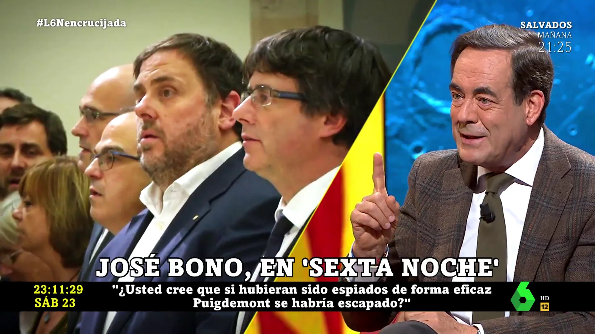 José Bono, escéptico con el espionaje al Govern: "¿Si hubiesen sido espiados de manera eficiente, Puigdemont se habría escapado?"