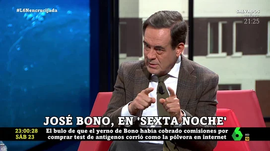 José Bono y el bulo acerca de su hijo: "Era tan cierto como si se dice que el papa es dueño de una red de prostíbulos en Madrid" José Bono y el bulo acerca de su hijo: "Era tan cierto como si se dice que el papa es dueño de una red de prostíbulos en Madrid"
