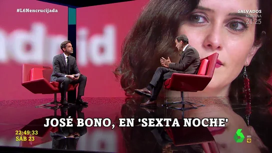 El consejo de José Bono a Isabel Díaz Ayuso: "Que el odio no le nuble el entendimiento" El consejo de José Bono a Isabel Díaz Ayuso: "Que el odio no le nuble el entendimiento"