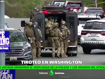 Un tiroteo deja cuatro heridos y siembra el caos en Washington: el sospechoso ha sido hallado muerto