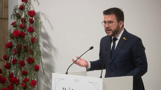 El presidente de la Generalitat, Pere Aragonès El presidente de la Generalitat, Pere Aragonès