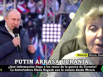 La historiadora rusa Elena Bogush retrata la propaganda de Putin: &quot;Cambian hasta las canciones infantiles&quot;