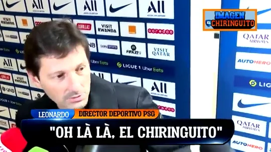 La reacción de Leonardo al ver a Diego Plaza en París: "¡Oh là là, El Chiringuito!" La reacción de Leonardo al ver a Diego Plaza en París: "¡Oh là là, El Chiringuito!"