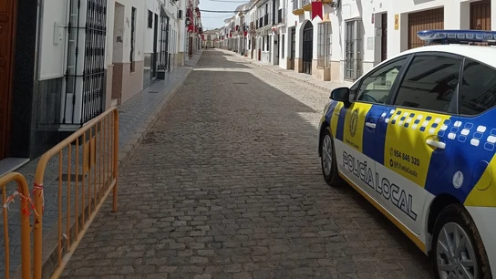 Un coche de Policía Local de La Puebla de Cazalla Un coche de Policía Local de La Puebla de Cazalla
