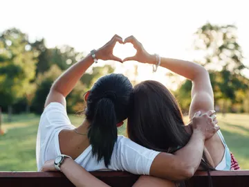 Foto archivo madre e hija Foto archivo madre e hija