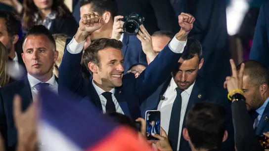 Victoria de Macron en las elecciones francesas Victoria de Macron en las elecciones francesas