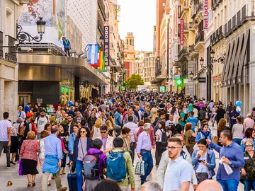 Calle Preciados en Madrid Calle Preciados en Madrid