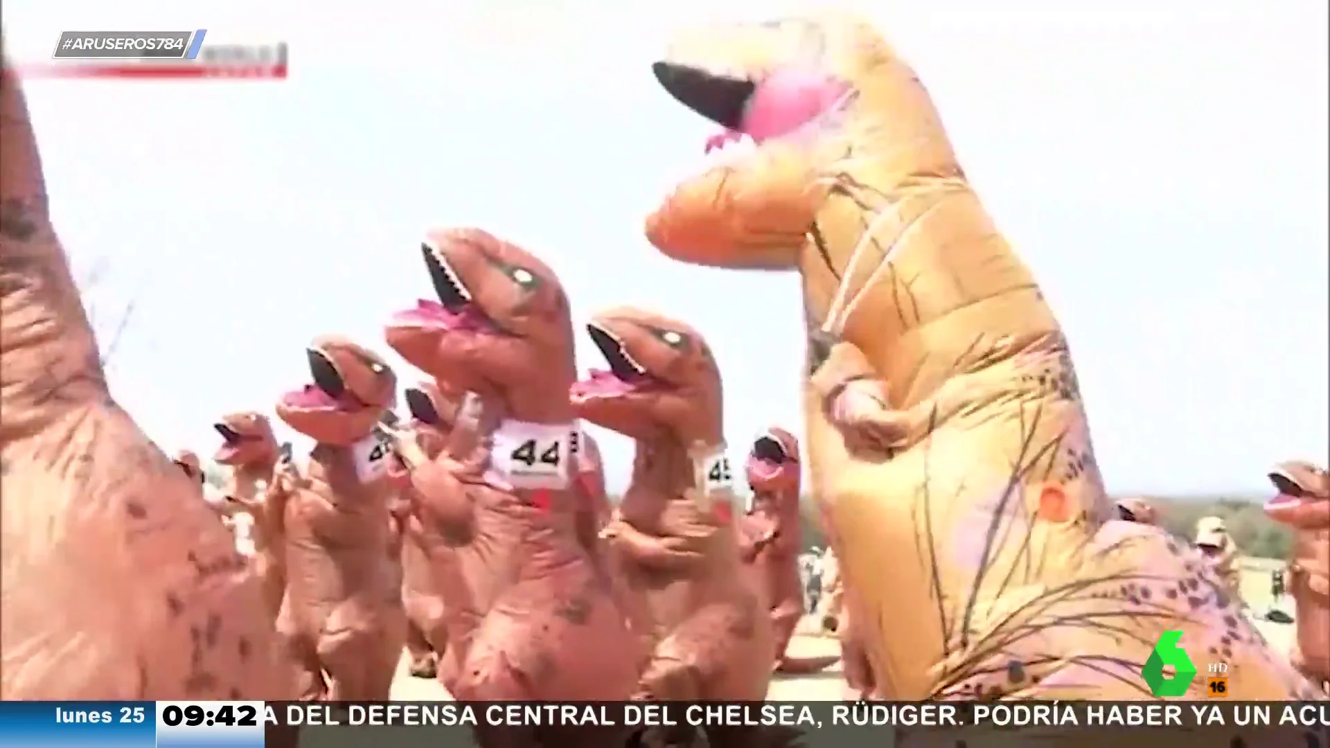 carrera dinosaurios