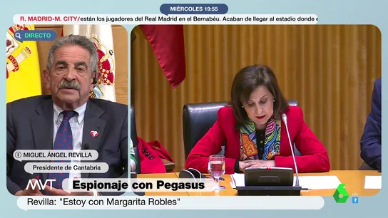 Revilla responde a Echenique tras afirmar que la ministra de Defensa "sabe lo que tiene que hacer": "Estoy con Margarita Robles" Revilla responde a Echenique tras afirmar que la ministra de Defensa "sabe lo que tiene que hacer": "Estoy con Margarita Robles"