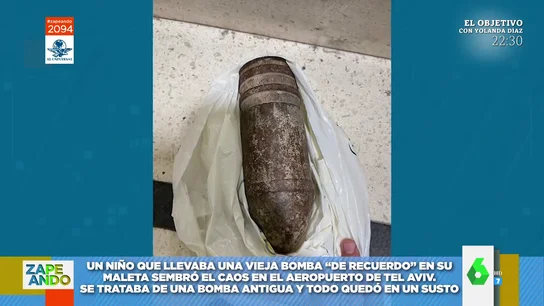 Un niño desata el caos en el aeropuerto de Tel Aviv cuando descubren que se llevaba una bomba "de recuerdo"  Un niño desata el caos en el aeropuerto de Tel Aviv cuando descubren que se llevaba una bomba "de recuerdo"