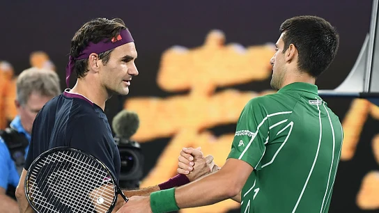 Novak Djokovic y Roger Federer Novak Djokovic y Roger Federer