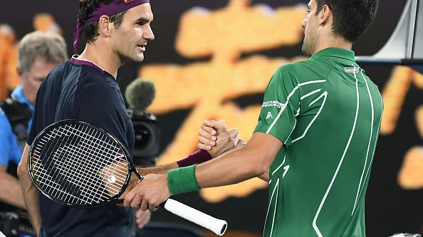 Novak Djokovic y Roger Federer