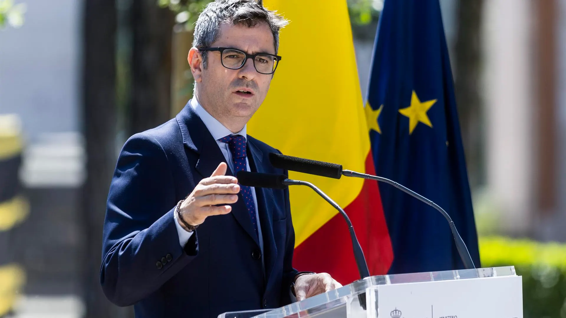 El ministro de la Presidencia, Relaciones con las Cortes y Memoria Democrática, Félix Bolaños.