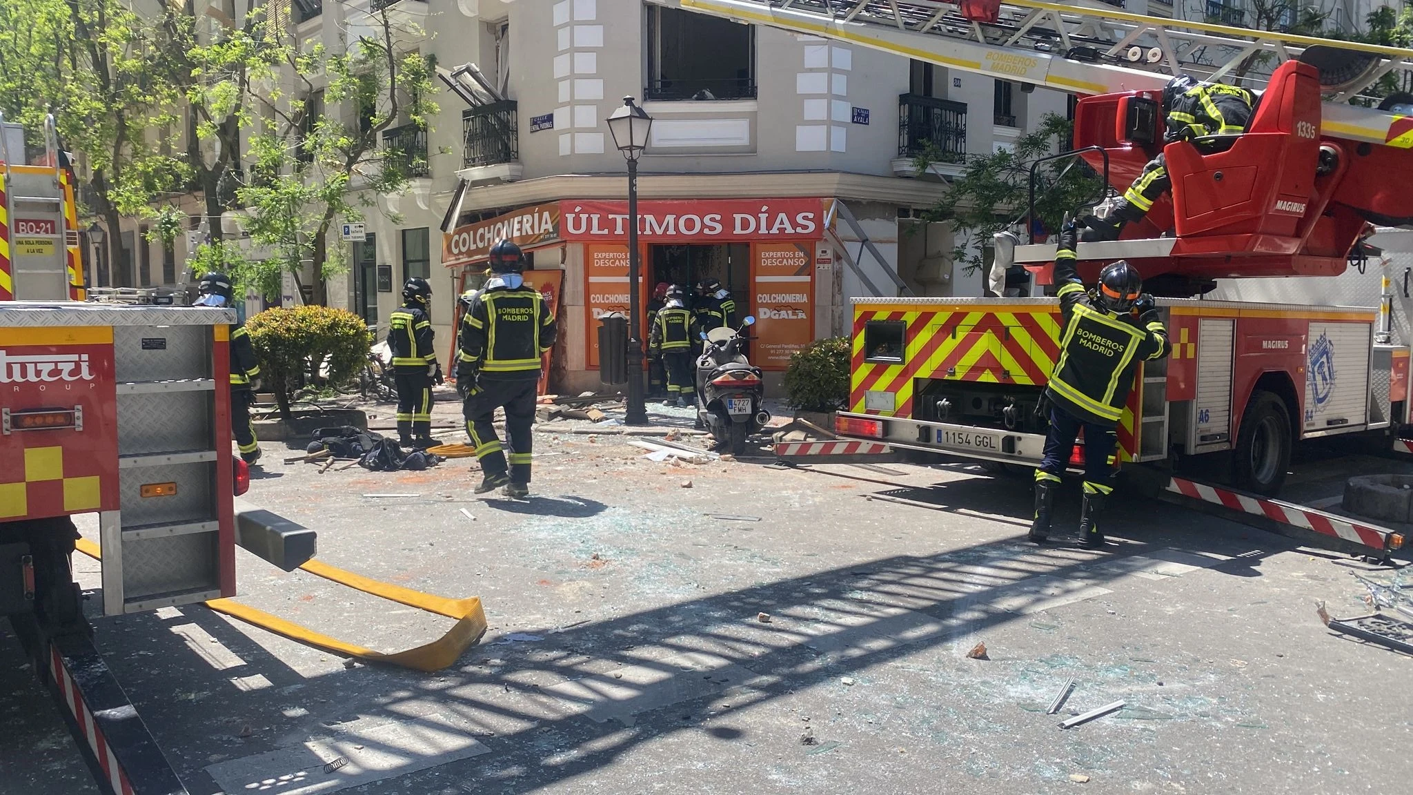 Explosión en el barrio de Salamanca de Madrid