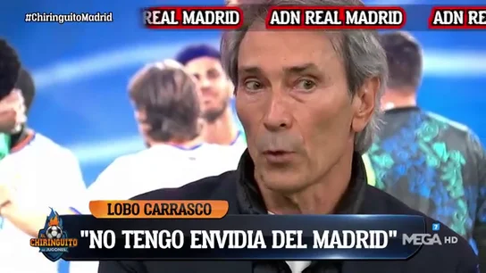 'Lobo' Carrasco se reivindica en 'El Chiringuito': "Yo no me rindo nunca, no tengo envidia del Real Madrid" 'Lobo' Carrasco se reivindica en 'El Chiringuito': "Yo no me rindo nunca, no tengo envidia del Real Madrid"