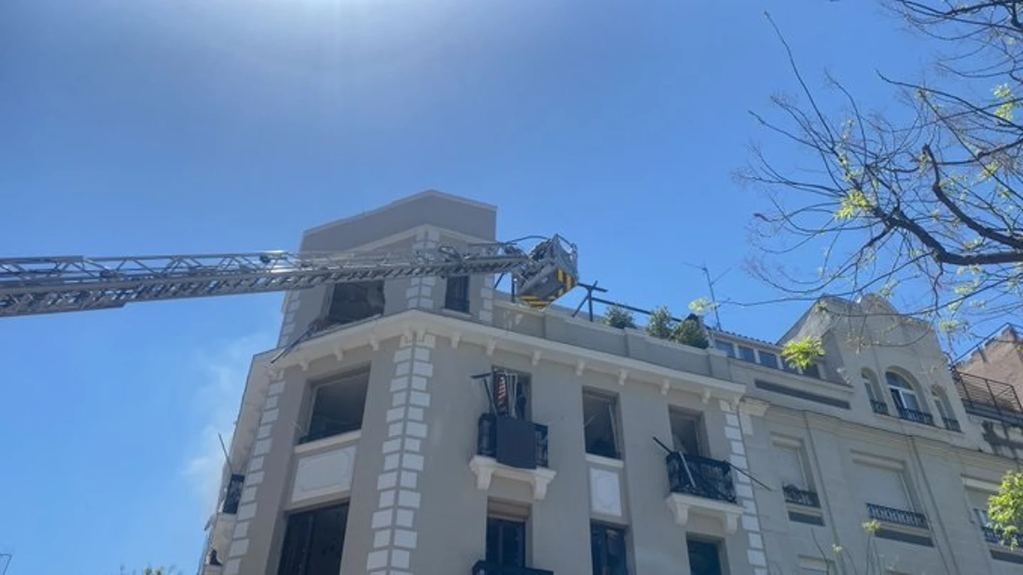 Explosión en un edificio en pleno barrio de Salamanca, Madrid Explosión en un edificio en pleno barrio de Salamanca, Madrid