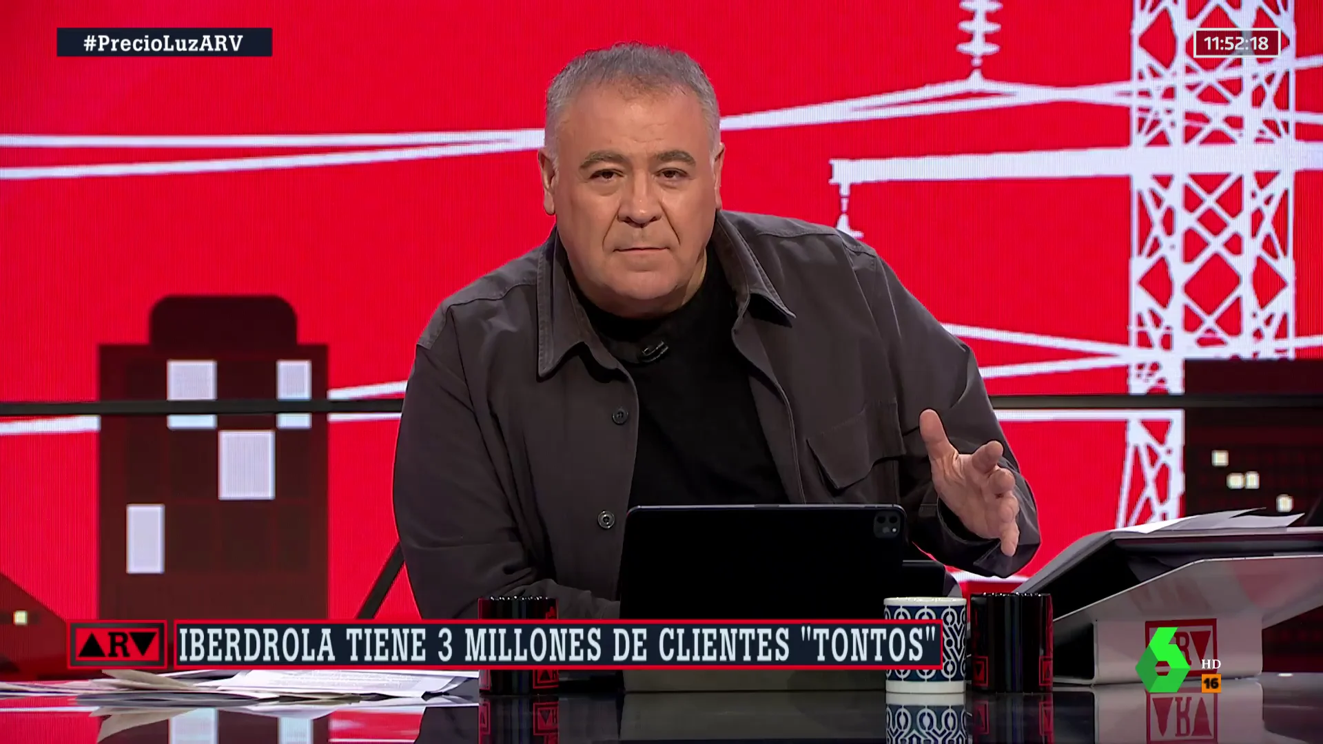 Ferreras responde al presidente de Iberdrola mostrándole "quienes son los tontos": "Tienes que tener la tarifa regulada para aspirar al bono social"