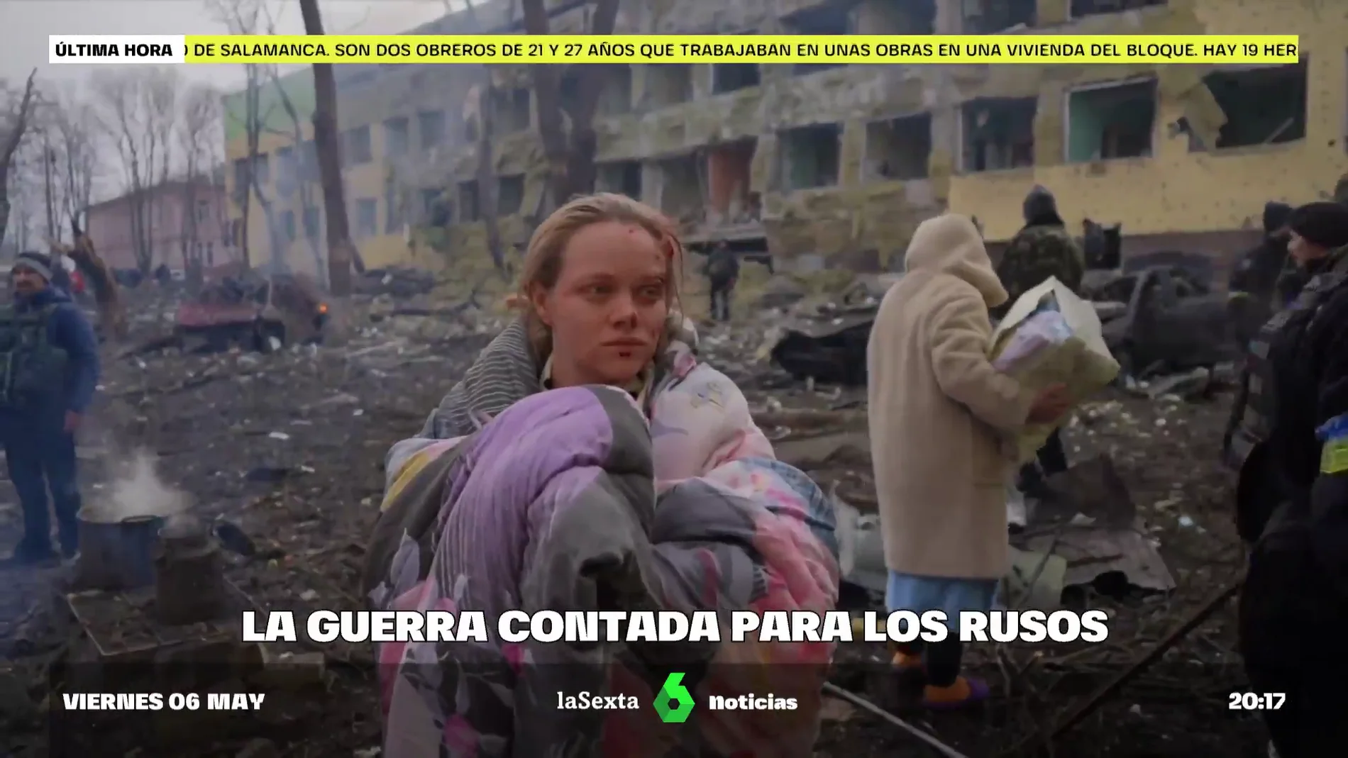 Un relato alternativo que niega las masacres y bombardeos en Ucrania: así cuentan la guerra las televisiones de Rusia  