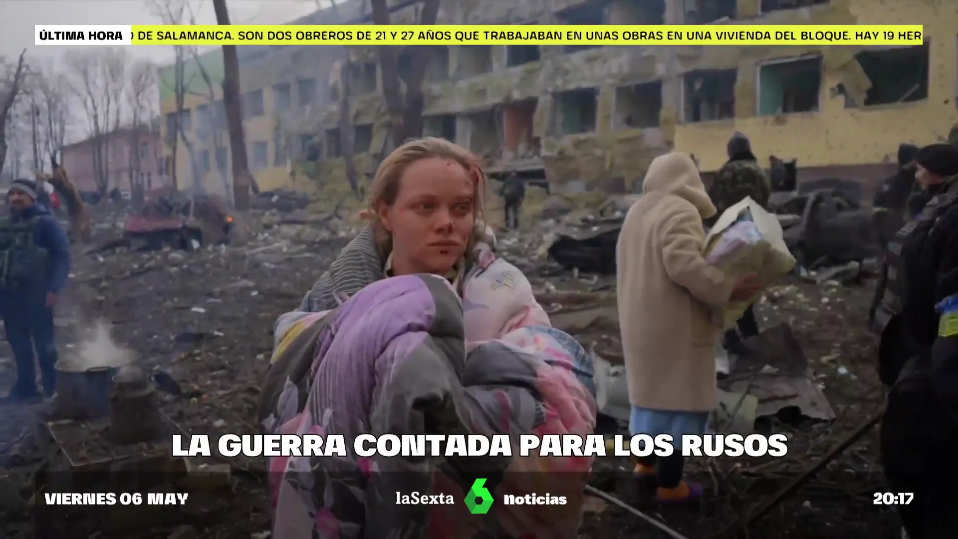 Un relato alternativo que niega las masacres y bombardeos en Ucrania: así cuentan la guerra las televisiones de Rusia 