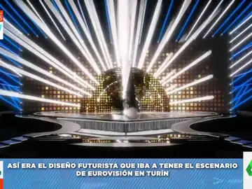 Avería en Eurovisión: así era el diseño futurista que iba a tener el escenario de Turín y que ya no se podrá ver