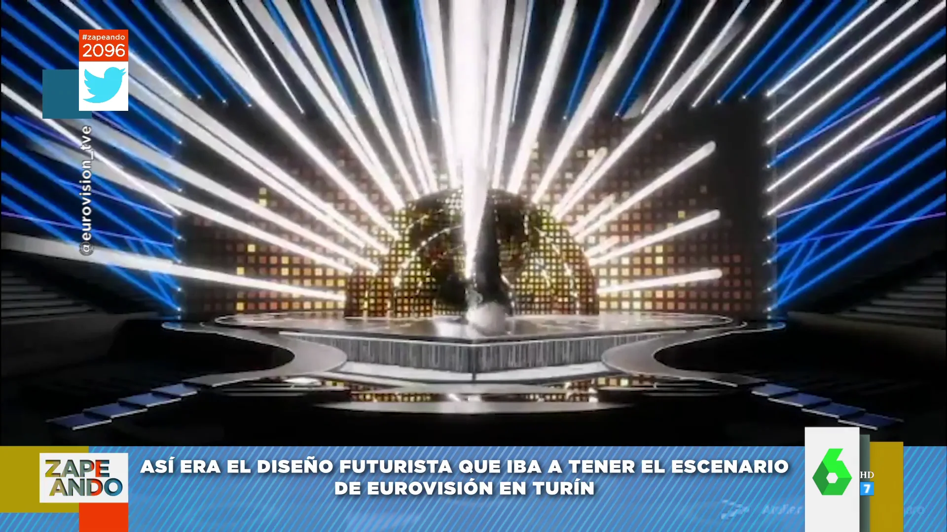 Avería en Eurovisión: así era el diseño futurista que iba a tener el escenario de Turín y que ya no se podrá ver