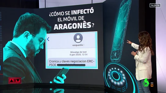 Cómo se infectó el móvil de Aragonès Cómo se infectó el móvil de Aragonès