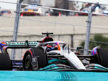 Mercedes reacciona con George Russell en cabeza en los libres de Miami Mercedes reacciona con George Russell en cabeza en los libres de Miami