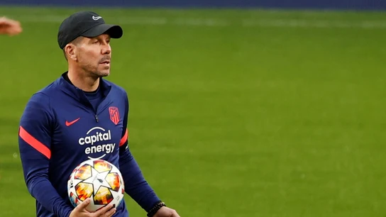 Diego Simeone, con el Atlético Diego Simeone, con el Atlético