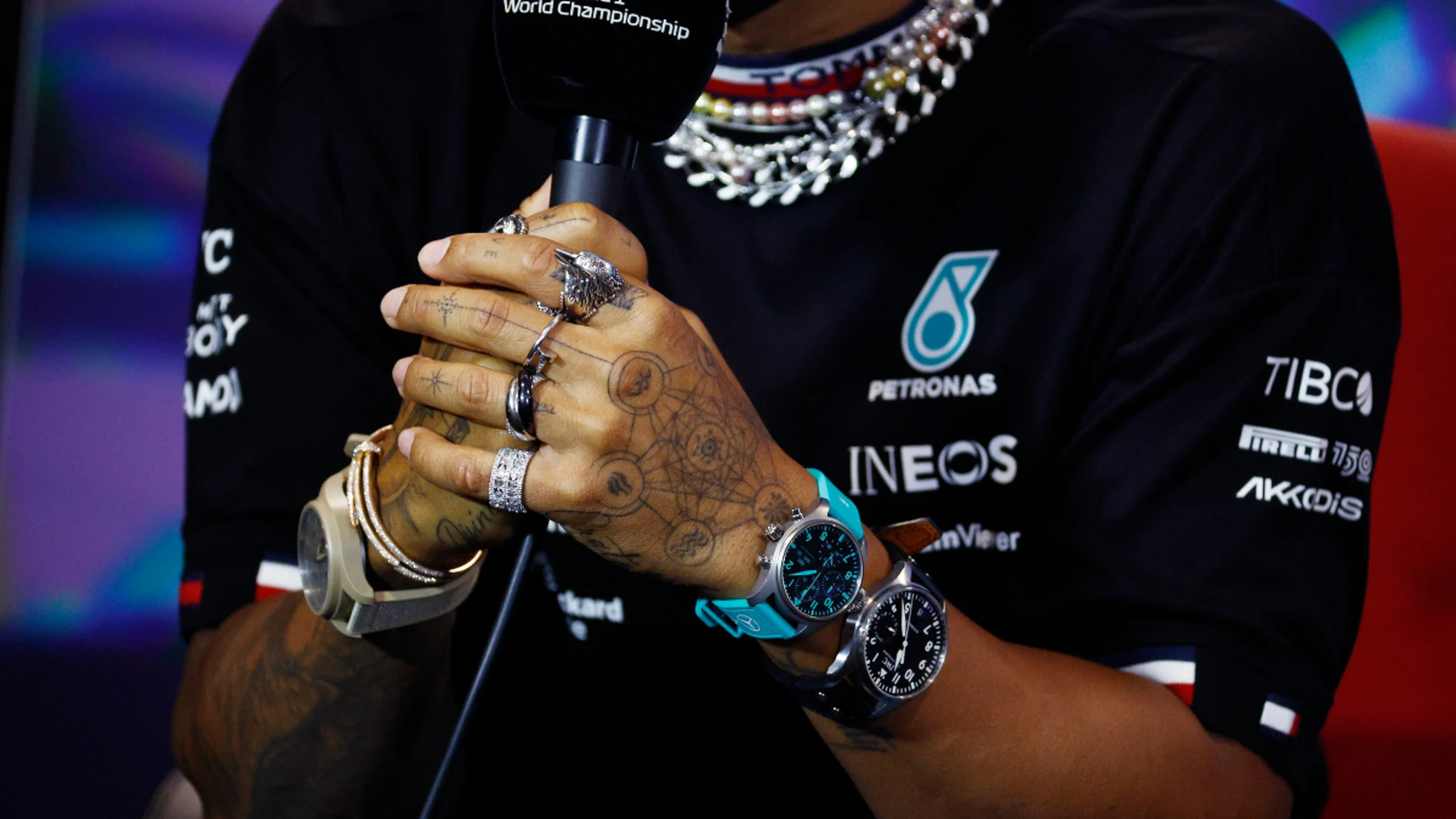 Las joyas de Lewis Hamilton en Miami