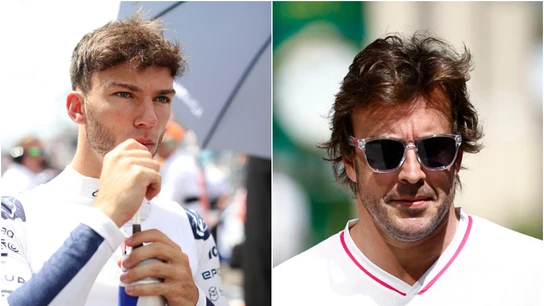 Pierre Gasly y Fernando Alonso Pierre Gasly y Fernando Alonso