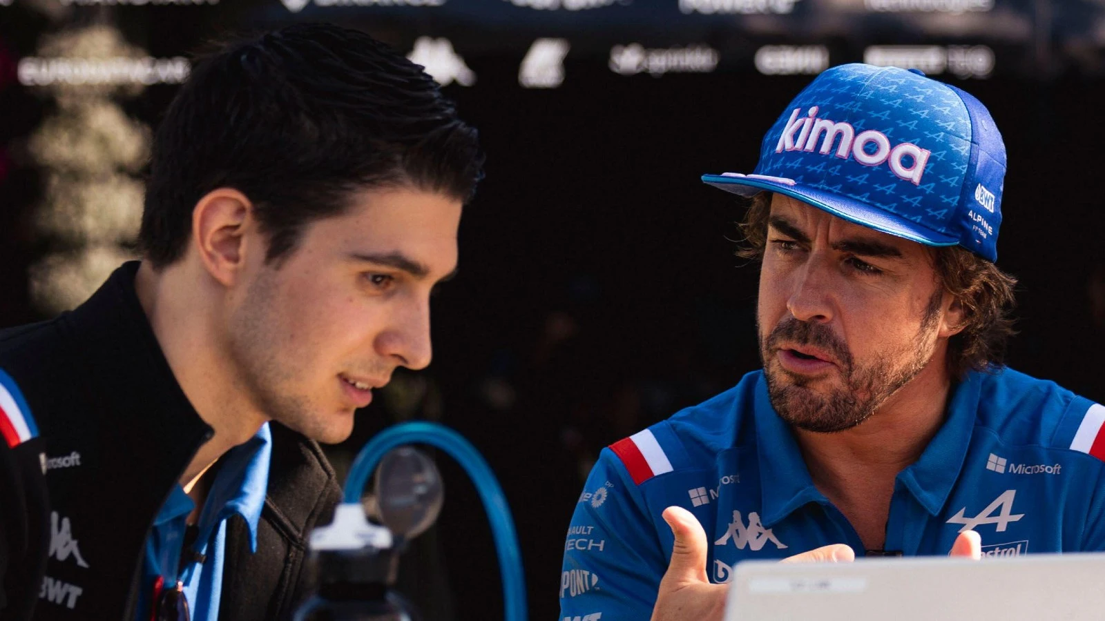 Esteban Ocon y Fernando Alonso