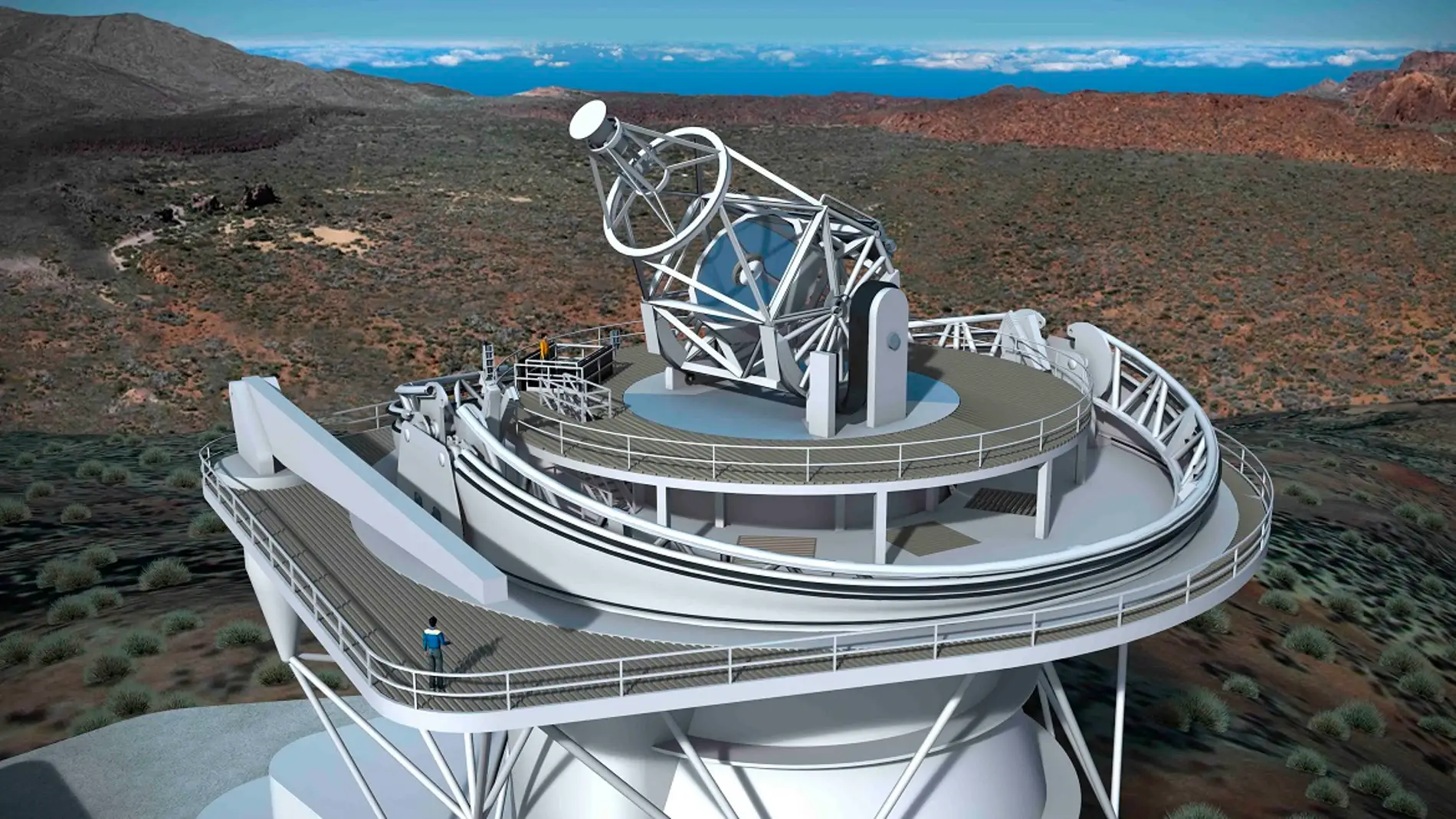 Render del futuro Telescopio Solar Europeo