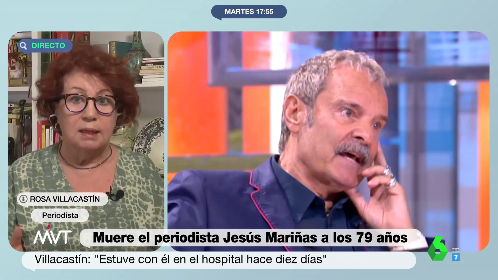 Rosa Villacastín recuerda a su amigo Jesús Mariñas: "Dijo todo lo que le apetecía decir en la vida y de todo el mundo"