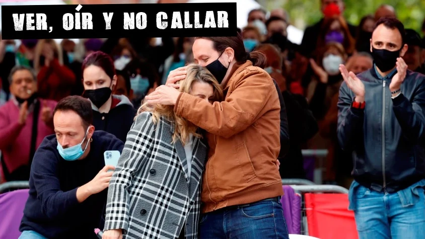 Yolanda Díaz y Pablo Iglesias en una imagen de archivo