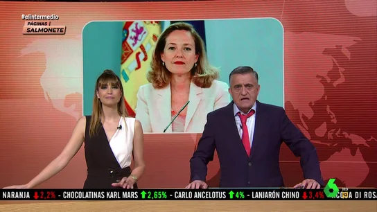 Wyoming celebra la "photo-cobra" de Calviño al ser la única mujer: "Visibiliza que hacen falta más mujeres en puestos de responsabilidad" Wyoming celebra la "photo-cobra" de Calviño al ser la única mujer: "Visibiliza que hacen falta más mujeres en puestos de responsabilidad"