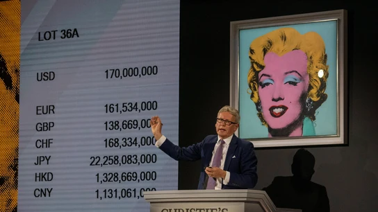 Subasta del cuadro de Andy Warhol en Christie's Subasta del cuadro de Andy Warhol en Christie's