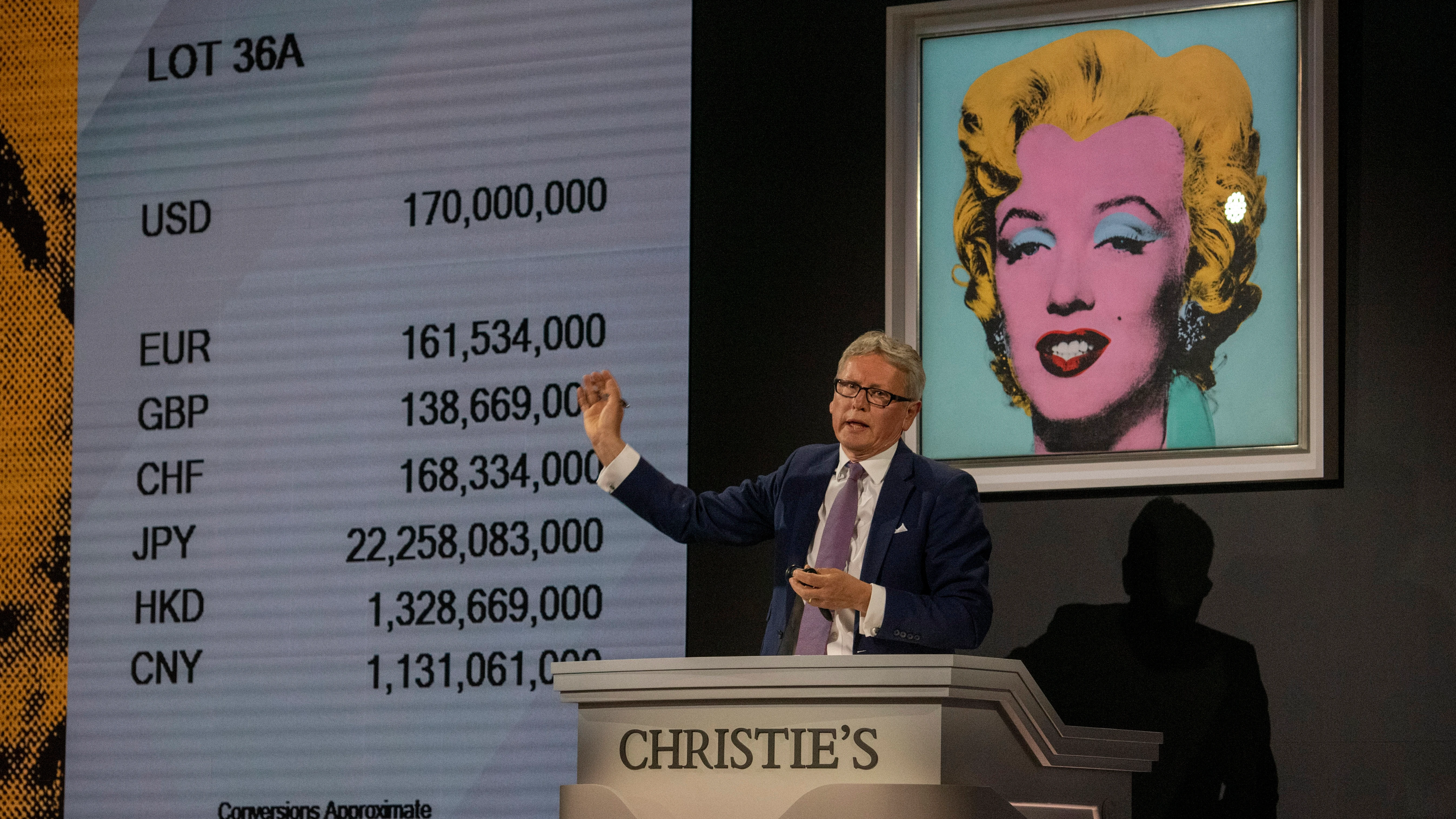 Subasta del cuadro de Andy Warhol en Christie's