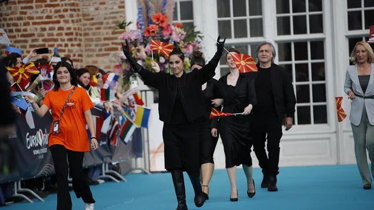 El polémico gesto de Andrea Koevska que podría provocar la retirada de Macedonia del Norte de Eurovisión El polémico gesto de Andrea Koevska que podría provocar la retirada de Macedonia del Norte de Eurovisión