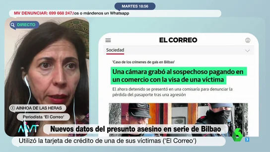 El presunto asesino de Bilbao fue grabado usando la tarjeta de crédito de una de las víctimas El presunto asesino de Bilbao fue grabado usando la tarjeta de crédito de una de las víctimas