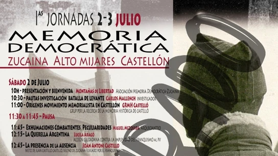 Cartel de las jornadas organizadas por la asociación de Zucaina Cartel de las jornadas organizadas por la asociación de Zucaina