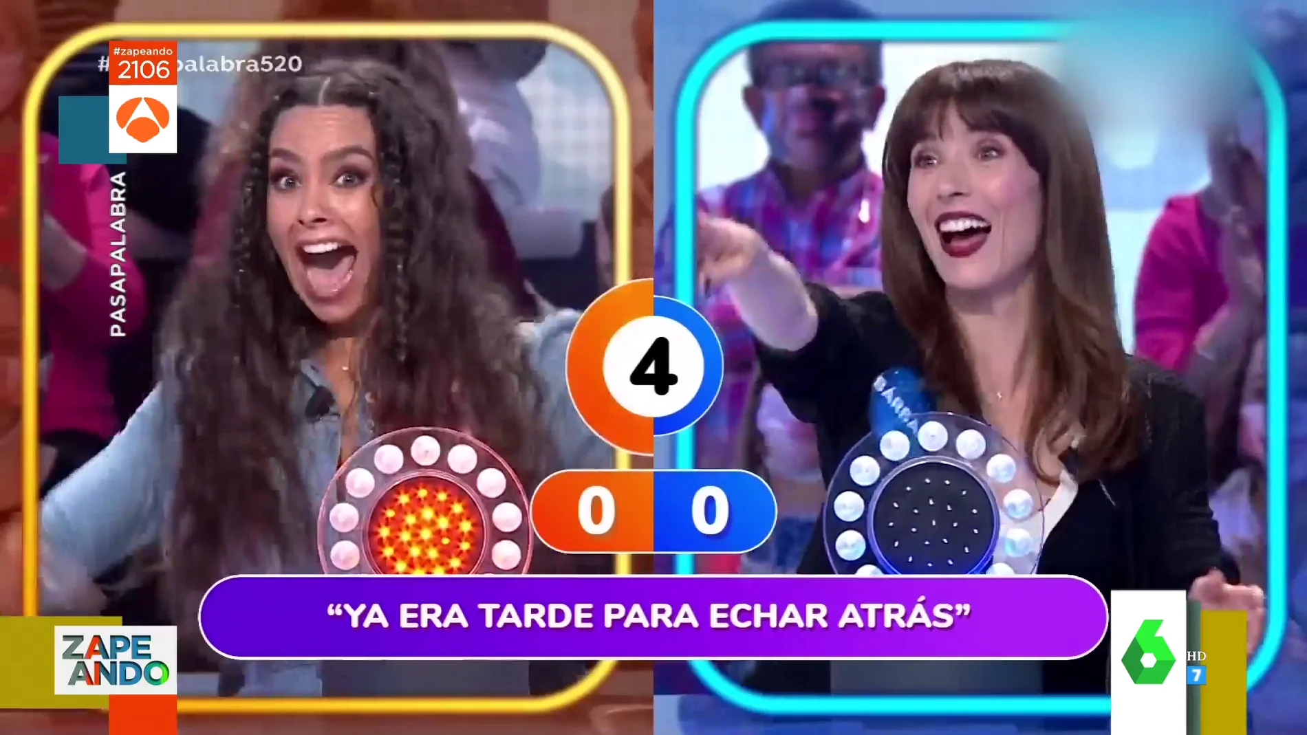 La reacción de Cristina Pedroche al acertar por sorpresa la prueba musical de Pasapalabra al ritmo de Rocío Jurado